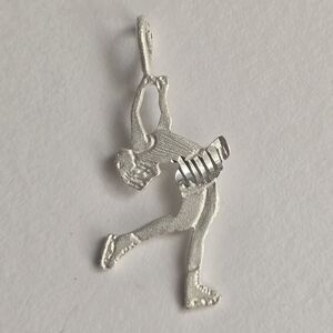 Sterling Figure Skater Pendant Charm